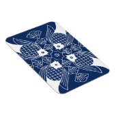 Onderwater Visontwerp met blauwe achtergrond Magneet (Rechterzijde)