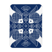 Onderwater Visontwerp met blauwe achtergrond Magneet (Verticaal)