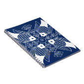 Onderwater Visontwerp met blauwe achtergrond Notitieboek (Rechterzijde)