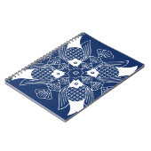 Onderwater Visontwerp met blauwe achtergrond Notitieboek (Linkerzijde)