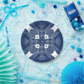 Onderwater Visontwerp met blauwe achtergrond Papieren Bordje (Feest)
