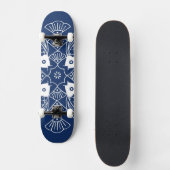 Onderwater Visontwerp met blauwe achtergrond Persoonlijk Skateboard (Voorkant)