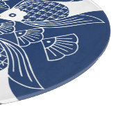 Onderwater Visontwerp met blauwe achtergrond Snijplank (Hoek)