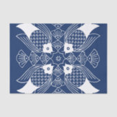 Onderwater Visontwerp met blauwe achtergrond Tissuepapier (Voorkant)