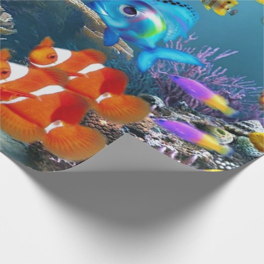 Onderwater Vissealife Cadeaupapier (Hoek)