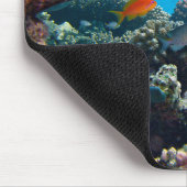 Onderwater vissen en koraal scène muismat (Hoek)