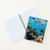 Onderwater vissen en koraal scène notitieboek (Binnen)