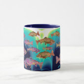 ONDERWATER, VISSEN, KORFUL RAINBOW TROUTS Blue Mok (Midden)