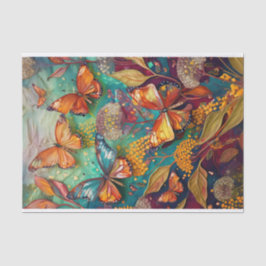 Onderwater vlinders, drijvende monarchen tissuepapier