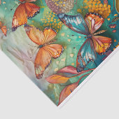 Onderwater vlinders, drijvende monarchen tissuepapier (Detail)