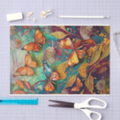 Onderwater vlinders, drijvende monarchen tissuepapier (Craft)