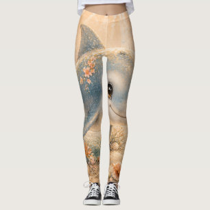 Onderwater Vriendschap– Dolfijn en Zeester Leggings