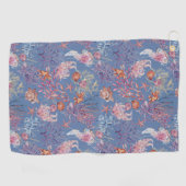 Onderwater Waterverf Compositie Reeks ontwerp 3 Golfhanddoek (Horizontaal)