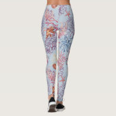 Onderwater Waterverf Compositie Reeks ontwerp 3 Leggings (Achterkant)
