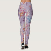 Onderwater Waterverf Compositie Reeks ontwerp 3 Leggings (Achterkant)