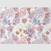 Onderwater Waterverf Compositie Reeks ontwerp 3 Tissuepapier (Voorkant)