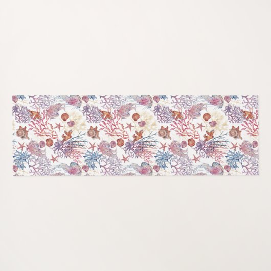 Onderwater Waterverf Compositie Reeks ontwerp 3 Yogamat (Achterkant (horizontaal))