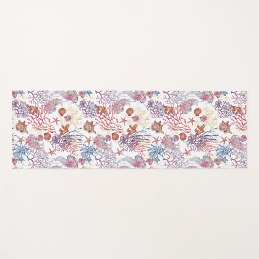 Onderwater Waterverf Compositie Reeks ontwerp 3 Yogamat (Voorkant (horizontaal))