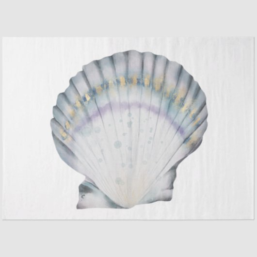 Onderwater Waterverf SeaShell Series Design 1 Tissuepapier (Voorkant)