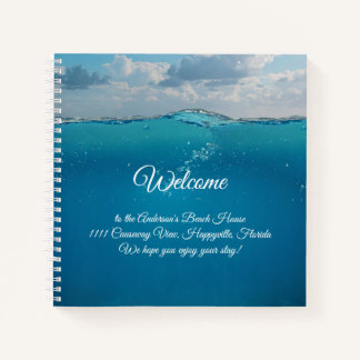 Onderwater Welkom Strandhuis Verhuur Notitieboek