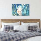 Onderwater Wereld 17 Stretched Canvas Print (Insitu (Slaapkamer))