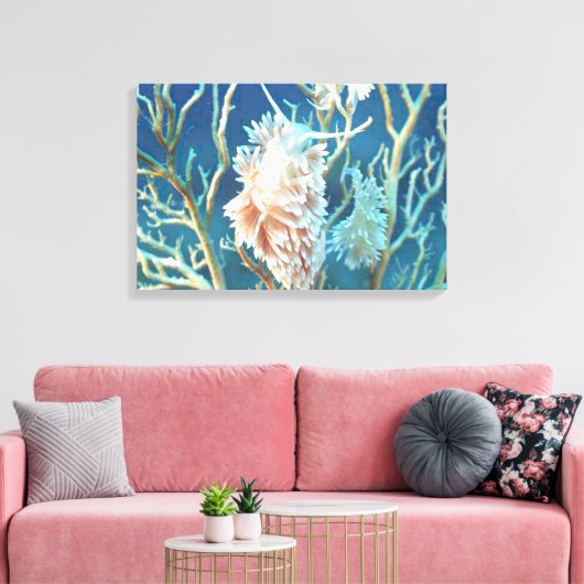 Onderwater Wereld 17 Stretched Canvas Print (Insitu (Woonkamer))