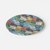 Onderwater wezens collage ontwerp papieren bordje (Gekanteld)