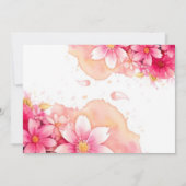 Onderwater Whimsy Dolfijn Meisje Baby shower Kaart (Achterkant)