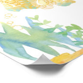 Onderwater Whimsy Kwallen Aanpasbaar Poster (Hoek)