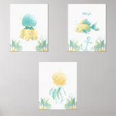 Onderwater Whimsy Muurkunst Sets (Voorkant)