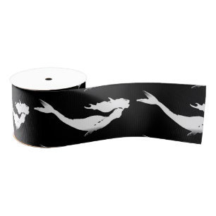 Onderwater White Mermaid Swimming Thunder_Cove Grosgrain Lint