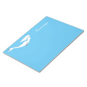 Onderwater White Mermaid Swimming Thunder_Cove Notitieblok (Schuin)