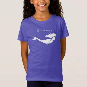 Onderwater White Mermaid Swimming Thunder_Cove T-shirt