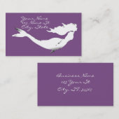 Onderwater White Mermaid Swimming Thunder_Cove Visitekaartje (Voorkant / Achterkant)