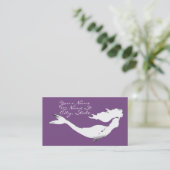 Onderwater White Mermaid Swimming Thunder_Cove Visitekaartje (Staand voorkant)