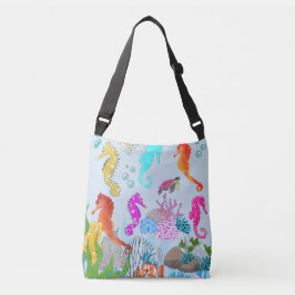 Onderwater Wonder Seahorse Splendor Carryall Crossbody Tas