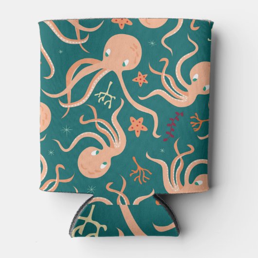 Onderwater wonderen: Octopus zeesterren dansen Blikjeskoeler (Voorkant)