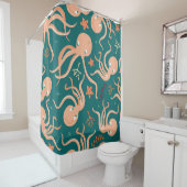 Onderwater wonderen: Octopus zeesterren dansen Douchegordijn (In situ)