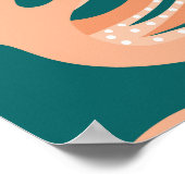 Onderwater wonderen: Octopus zeesterren dansen Poster (Hoek)