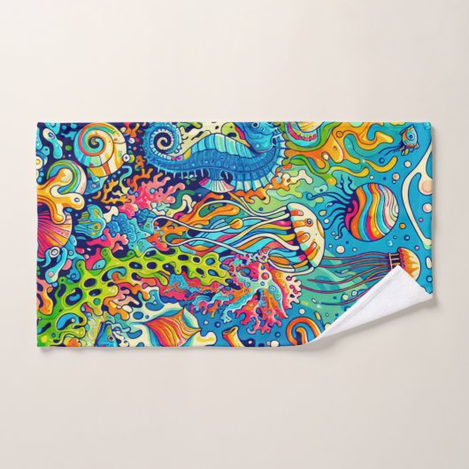 Onderwater Wonderland Bad Handdoek (Handdoek)