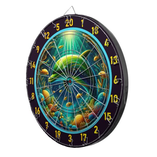 Onderwater Wonders Dolfijn Dartbord Delight (Voorkant Rechts)