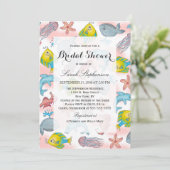 Onderwater Zee creëert Waterverf illustraties Kaart (Staand voorkant)