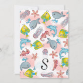 Onderwater Zee creëert Waterverf illustraties Kaart (Achterkant)