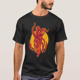 Onderwater Zee Dier met Tentakels Octopus Squi T-shirt
