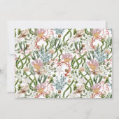 Onderwater Zee koraal schelpen Koppels Douche Bedankkaart (Achterkant)