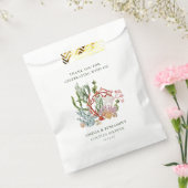 Onderwater Zee koraal schelpen Koppels Douche Bedankzakje (Gezegeld)