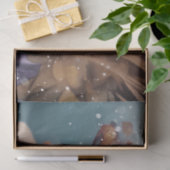 Onderwater Zee Schuim en Gouden Waterverf Zeemeerm Tissuepapier (Geschenk)