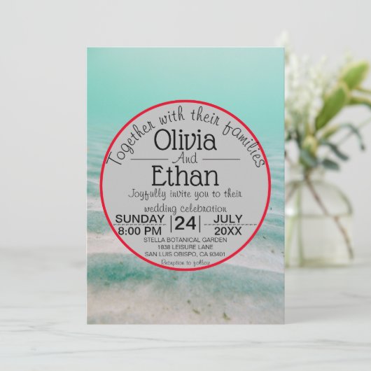 Onderwater zee ster marvy Weddenschap Kaart (Staand voorkant)