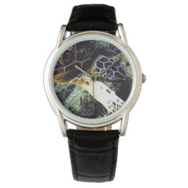 Onderwater Zee Turtle Mannen Horloge