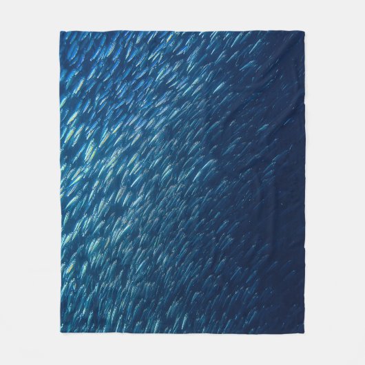 Onderwater Zee Visschool Abstract Fleece Deken (Voorkant)